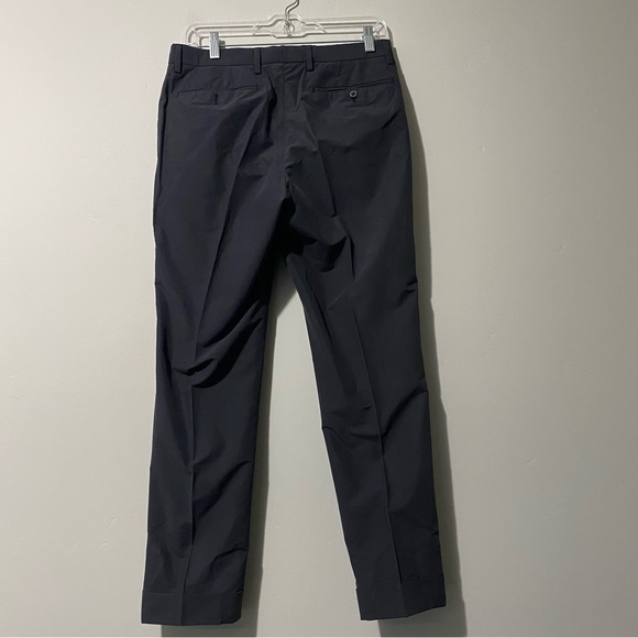 UNITED ARROWS men’s nylon/cotton grayish navy double breasted suit, JP 46 (~36S) - Picture 5 of 16